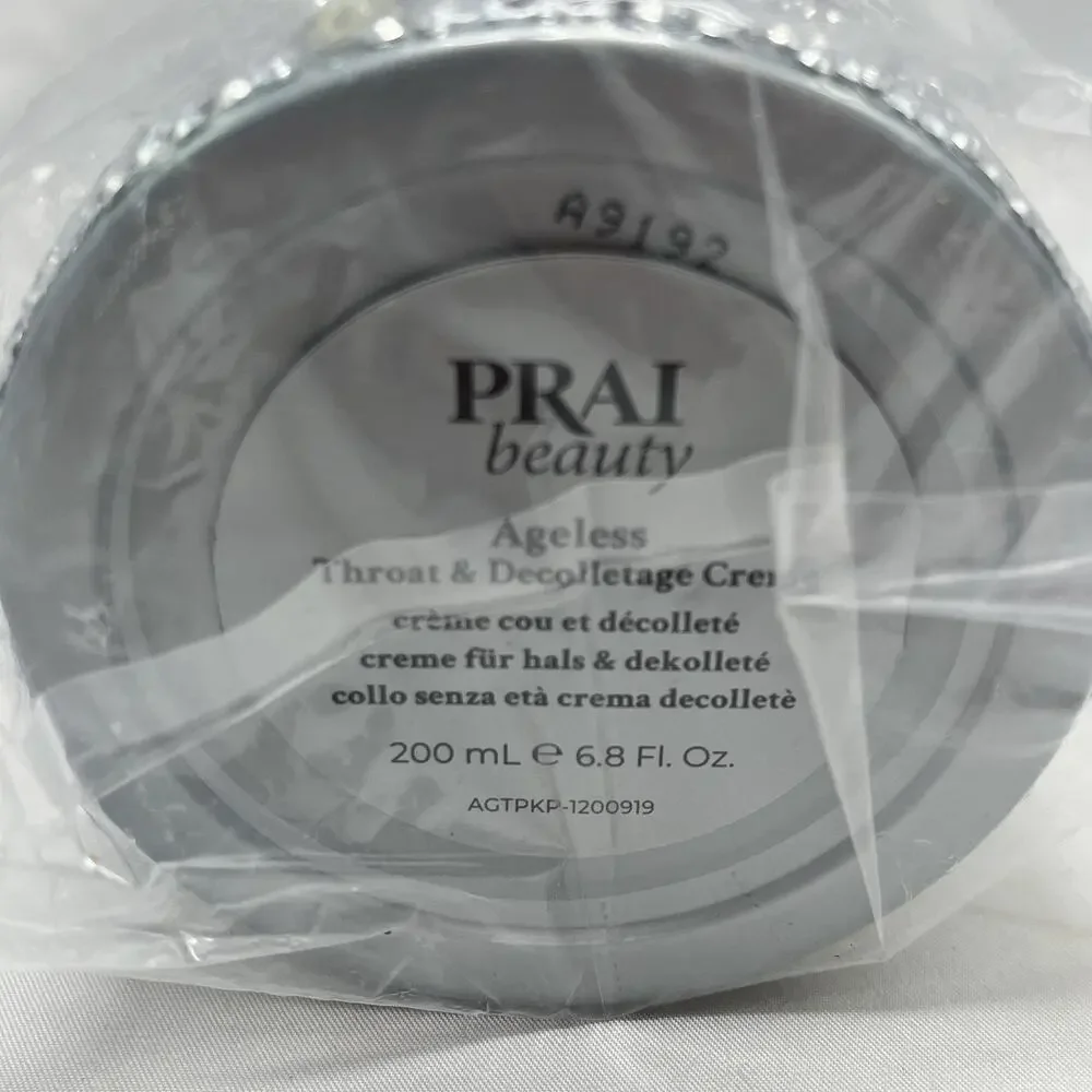 PRAI Beauty Ageless Throat & Decolletage Creme 6.8oz 200ml Gemstone Package